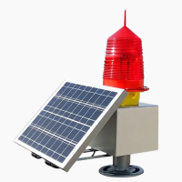 Aviation solar navigation LED flashing crane tower obstruction beacon marine lantern warning light