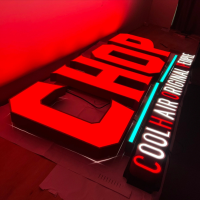 Señales de Letras LED Publicitarias Impermeables para Exterior Señales de Letras en Canal LED de Iluminación 3D Señales de Letras Iluminadas LED Personalizadas