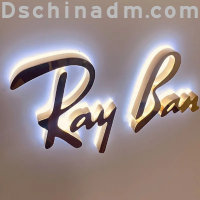 Customized outdoor advertising LED backlit signs with acrylic channel letters and neon light sources, made of stainless - steel material.