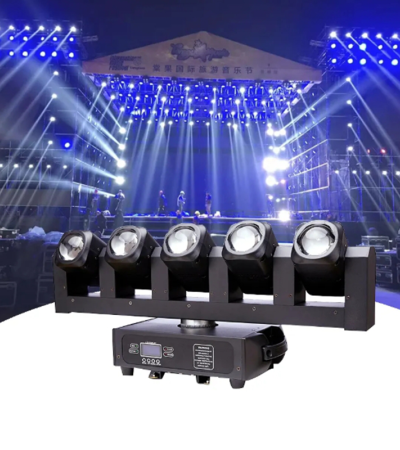 5x40W 4-in-1 RGBW LED Beam Moving Head Stage Lighting Equipment DMX Projector for DJ, Weddings, Parties, Nightclubs LED Lights - >=100
