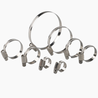 304 Stainless Steel German-style Hose Clamps, Gas Pipe Clamps, Hand-tightened Hose Clamps, 201 Full Steel German-style Clamps, Single-screw Hose Clamps 