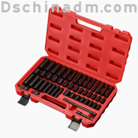 Box Professional Tool Combination Spanner Hand Impact Set Vanadium Socket Auto Repair Ratchet Socket Kit Hardware Bit Wrench - 50-999