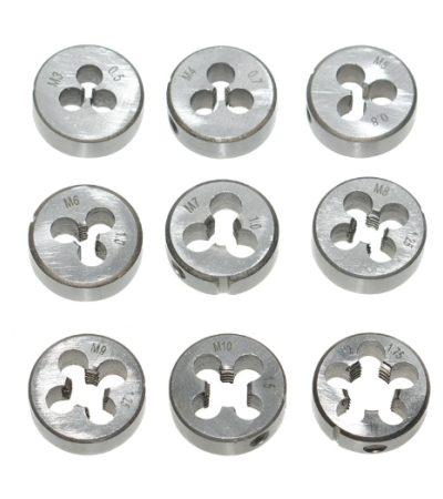Factory customization Factory wholesale Manual threading tools including taps and circular dies Hand dies for tapping national standard coarse threads M3 - M12 from the factory