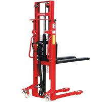 Venta al por mayor de fábrica: Elevadores hidráulicos eléctricos automáticos de 1,6 m, 1t, 2t, 3t, carros paletizadores, montacargas y apiladores. - 2吨/200mm