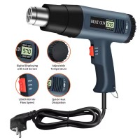 Hot double airflow speed liquid crystal digital display hot air gun
