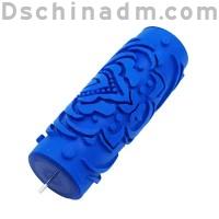 5-inch Embossed Flower Pattern Paint Roller, DIY Paint Roller and Painting Brush Tool