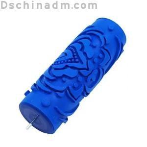 5 ''浮雕花朵图案油漆滚筒DIY油漆滚筒画笔工具