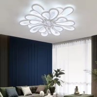 Selling indoor home decoration lighting crystal ceiling lights round LED ceiling lights - 5 light bulbs