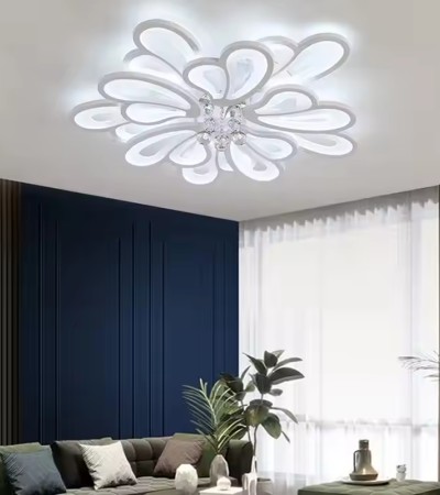 Selling indoor home decoration lighting crystal ceiling lights round LED ceiling lights - 5 light bulbs