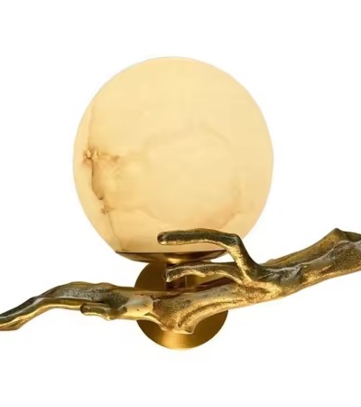 Art Deco marble wall light hand-designed modern interior home living room bedroom wall decorative light