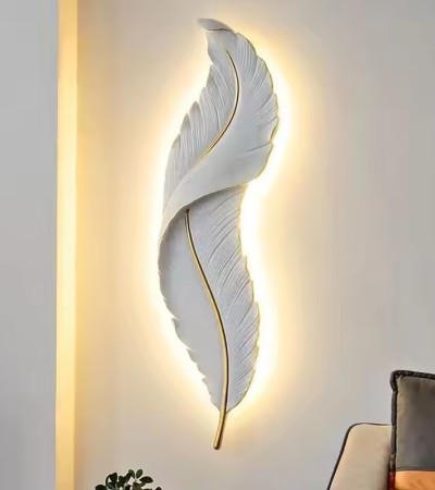 Creative modern feather design wall lights indoor LED wall lights