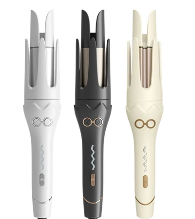 Portable automatic rotary hair curler