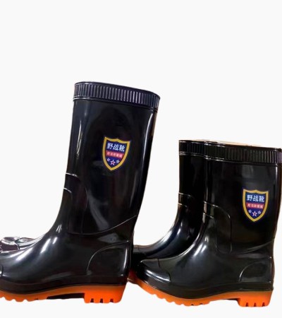 Wholesale Safety Boots, Women's Boots with Reflective Strips, Mid-High Ankle Rain Boots, Warm and Waterproof Rain Boots. - Model 718 high boots, height 38/39